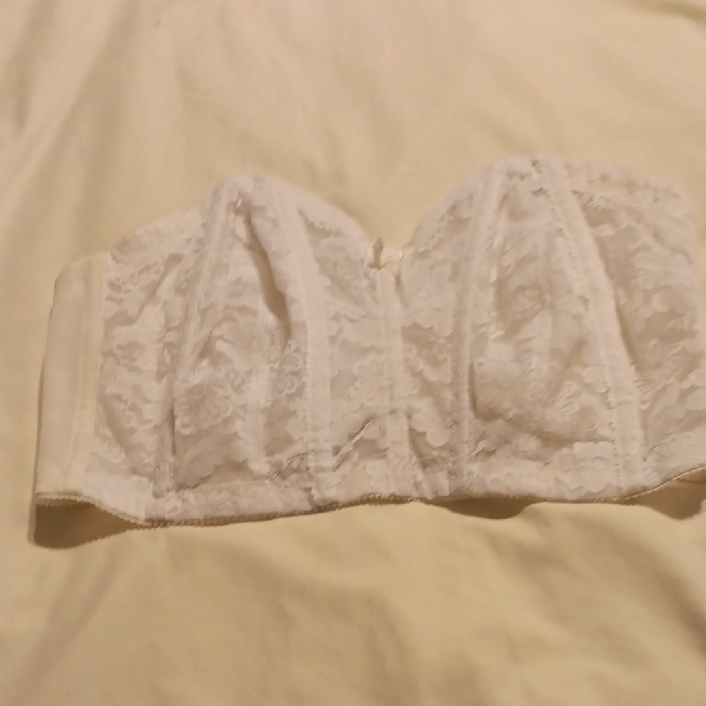 Sears White Lace Bandeau